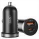 Автомобільний зарядний пристрій XO CC56 (USB, USB-C, 3A) 30W Чорний (Black) 166697 фото 2