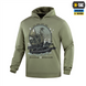 Кофта M-Tac Hoodie Дракар Зелена (Light Olive) (XS) 228729 фото 6