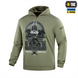 Кофта M-Tac Hoodie Odin Зелена (Light Olive) (2XL) 228660 фото 1