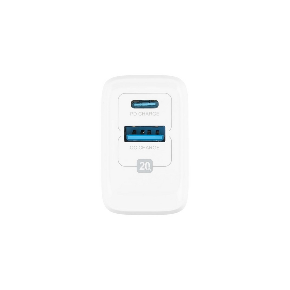 Зарядний пристрій Proove Speed Surge Gan 20W (1USB-C + 1USB) Білий (White) 127660 фото
