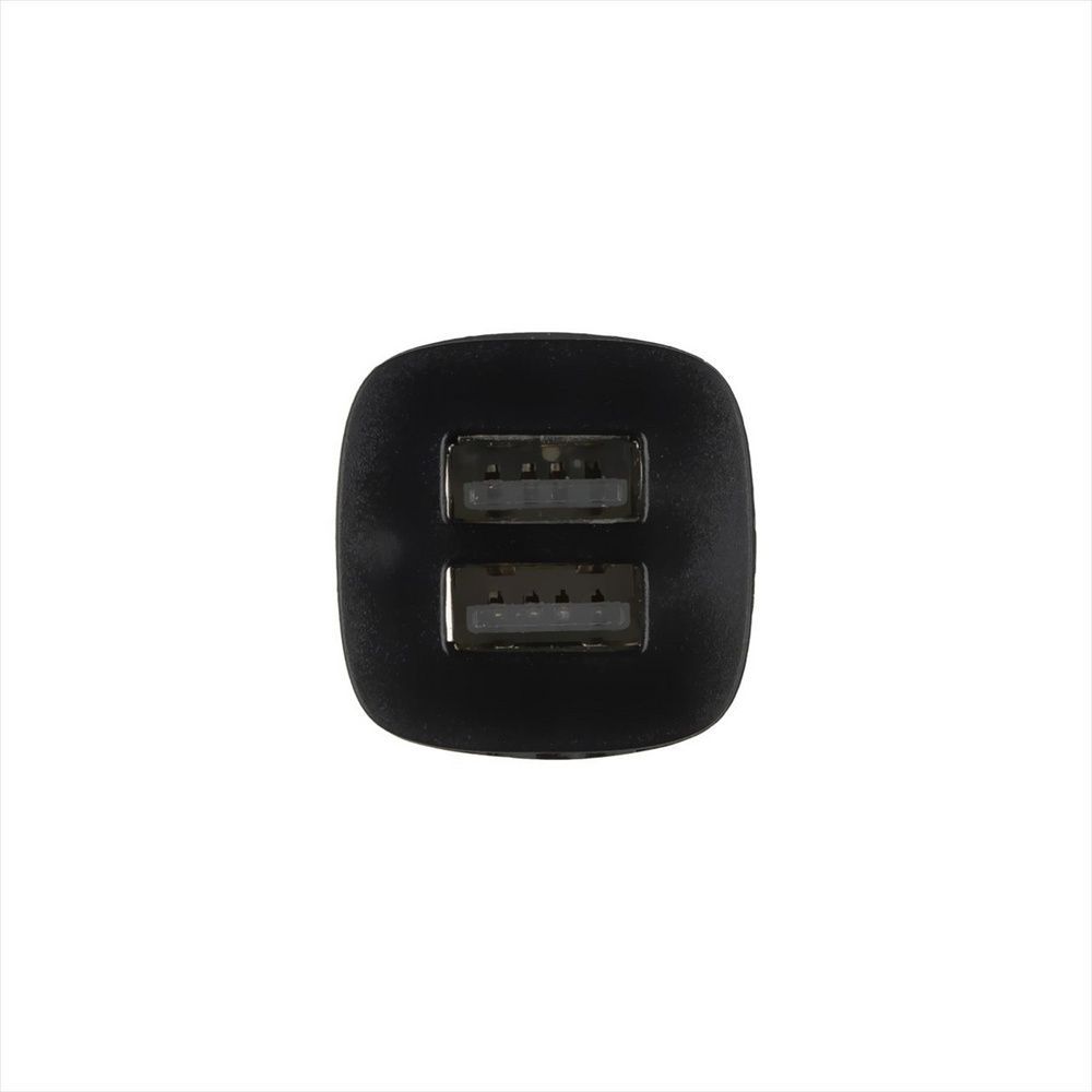 Автомобільний зарядний пристрій XO TZ10 2.4A/2USB + кабель Type-C Чорний (Black) 100915 фото