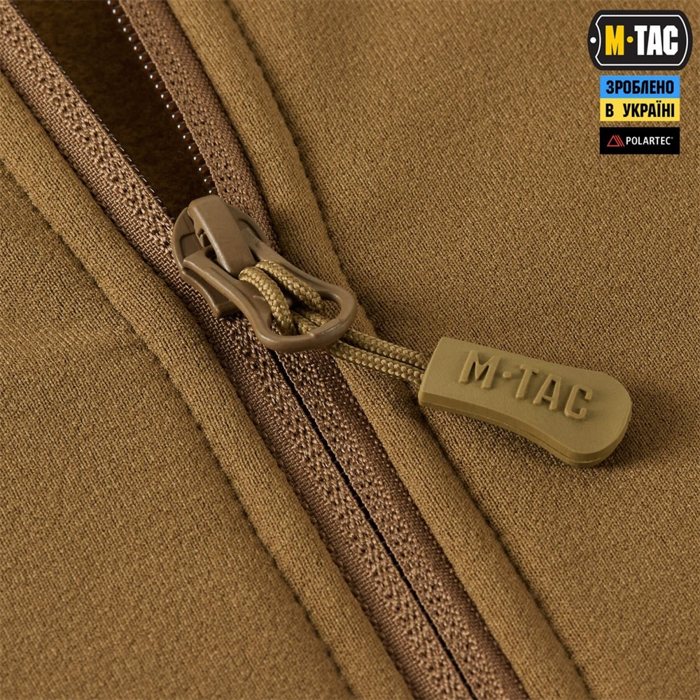Кофта M-Tac Shadow Fleece Polartec Коричнева (Coyote) (L) 228909 фото