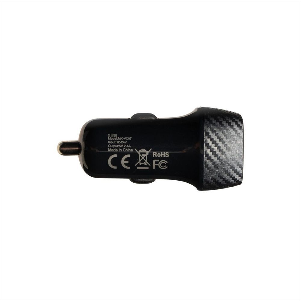Автомобільний зарядний пристрій Moxom 2USB/2.4A MX-VC07 Чорний (Black) 99638 фото