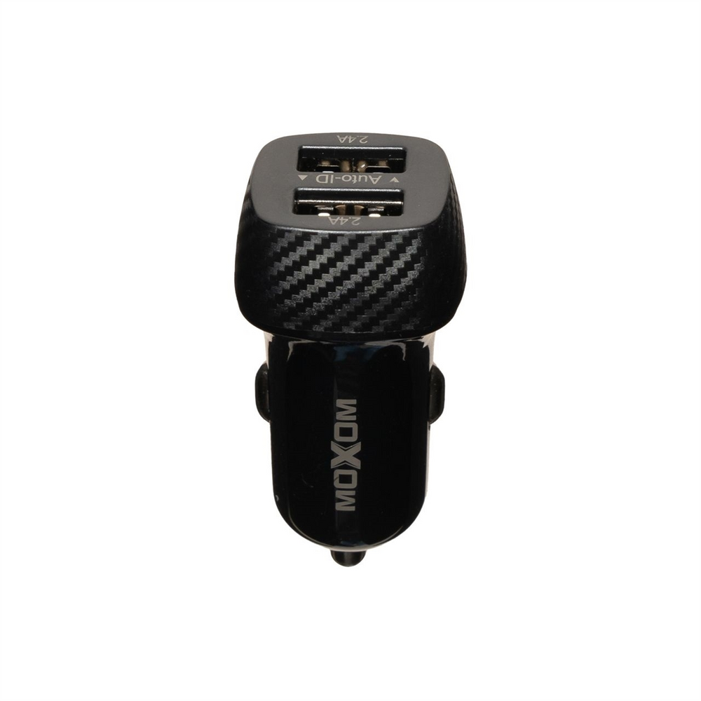 Автомобільний зарядний пристрій Moxom 2USB/2.4A MX-VC07 Чорний (Black) 99638 фото