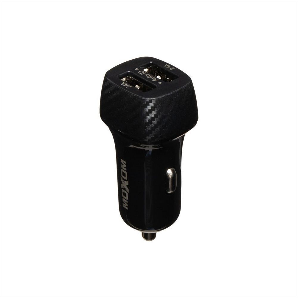 Автомобільний зарядний пристрій Moxom 2USB/2.4A MX-VC07 Чорний (Black) 99638 фото