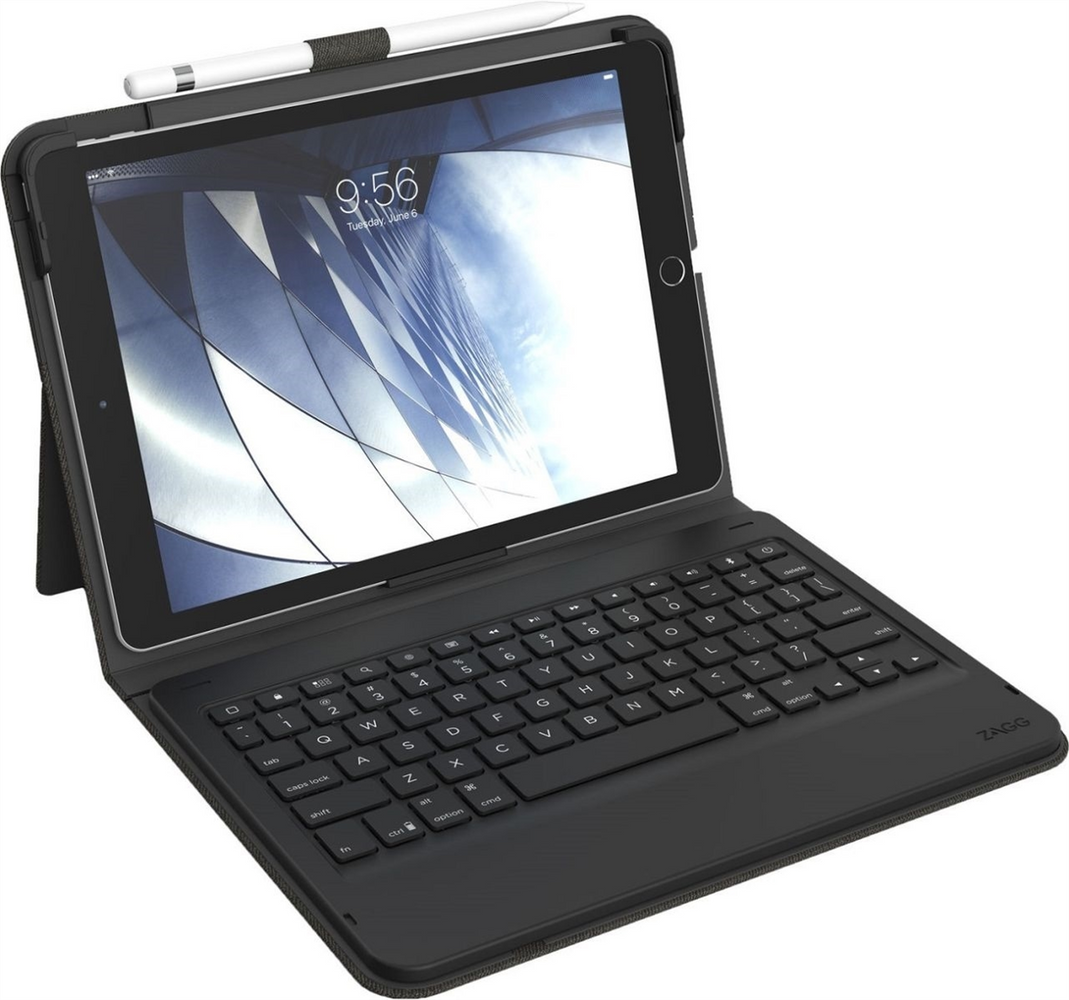 Клавіатура бездротова Zagg Messenger Folio для Apple iPad 10.2, iPad Pro 10.5, iPad Air 3 10.5 Чорний (Black) 211424 фото