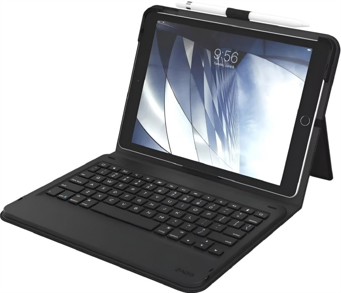 Клавіатура бездротова Zagg Messenger Folio для Apple iPad 10.2, iPad Pro 10.5, iPad Air 3 10.5 Чорний (Black) 211424 фото