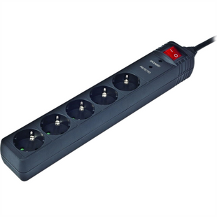 Мережевий фільтр EnerGenie SPG5-C-15 5 роз, 4.5 м Чорний (Black) 211049 фото