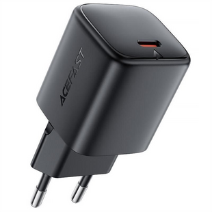 Зарядний пристрій Acefast A119 PD45W GaN (1USB-C) Чорний (Black) 248972 фото