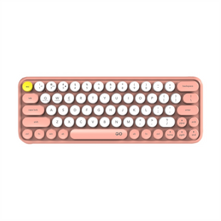 Клавіатура бездротова (2.4G+Bluetooth) Fantech Go WK896 + миша Персикова (Peach) 170024 фото
