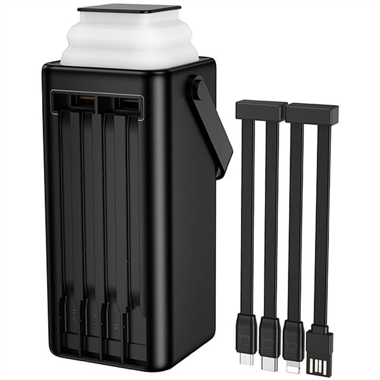 PowerBank 80000 mAh Borofone BJ65B High 22.5W+PD20W with cable Чорний (Black) 245904 фото