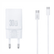 Зарядний пристрій XO L149 (USB + USB-C) 30W+ кабель Type-C to Type-C Білий (White) 141221 фото 1