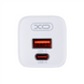 Зарядний пристрій XO L149 (USB + USB-C) 30W+ кабель Type-C to Type-C Білий (White) 141221 фото 5