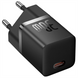 Зарядний пристрій Baseus GaN5 Fast Charger (mini) 30W (1USB-C) + кабель Type-C to Type-C Чорний (Black) 166336 фото 5