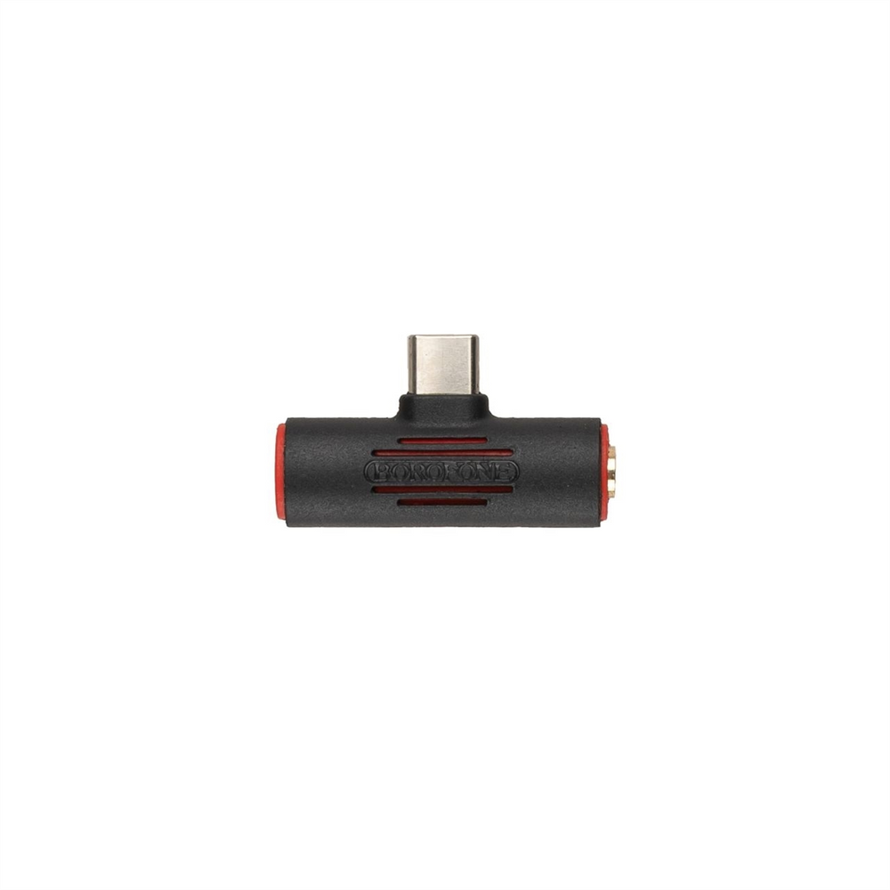 Перехідник Borofone BV8 Type-C to Type-C + 3.5mm Чорний (Black) 99090 фото