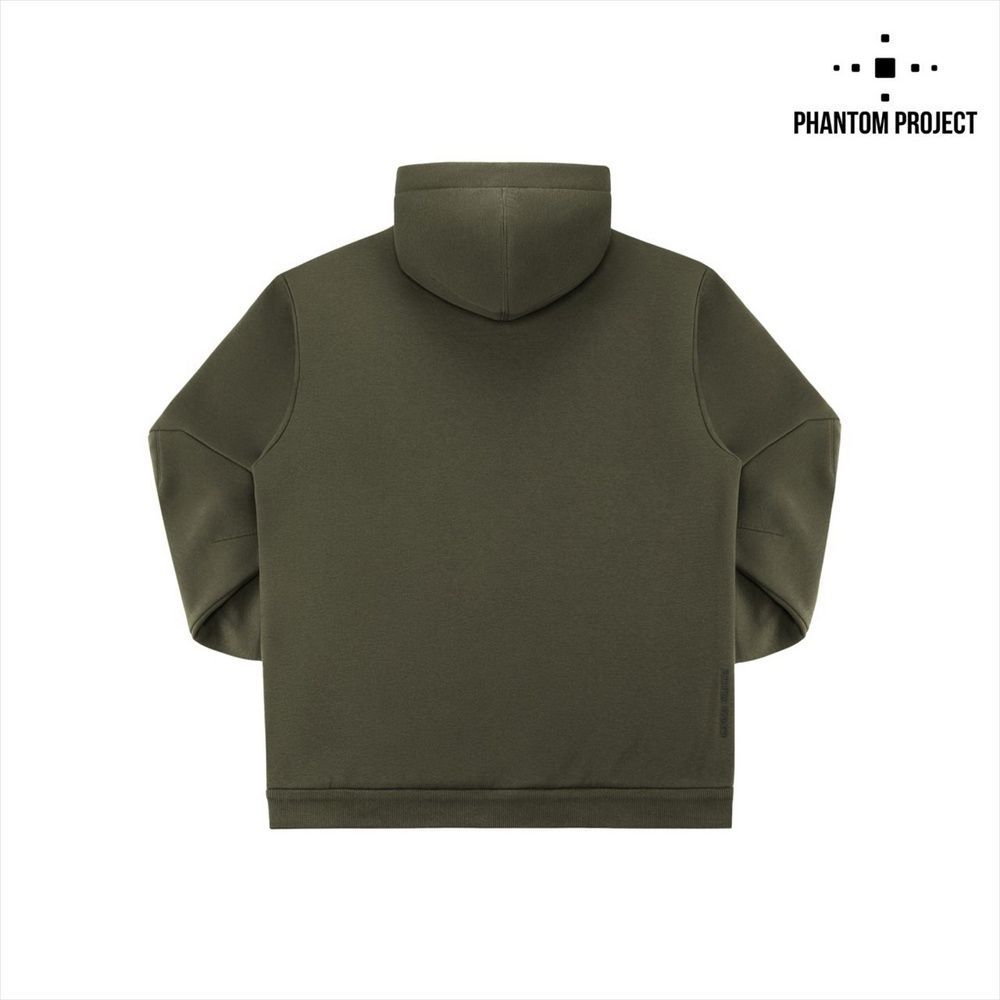 Кофта Phantom Project/M-Tac Hoodie Zipper semi-raglan PE Зелена (Ranger Green) (S) 240394 фото