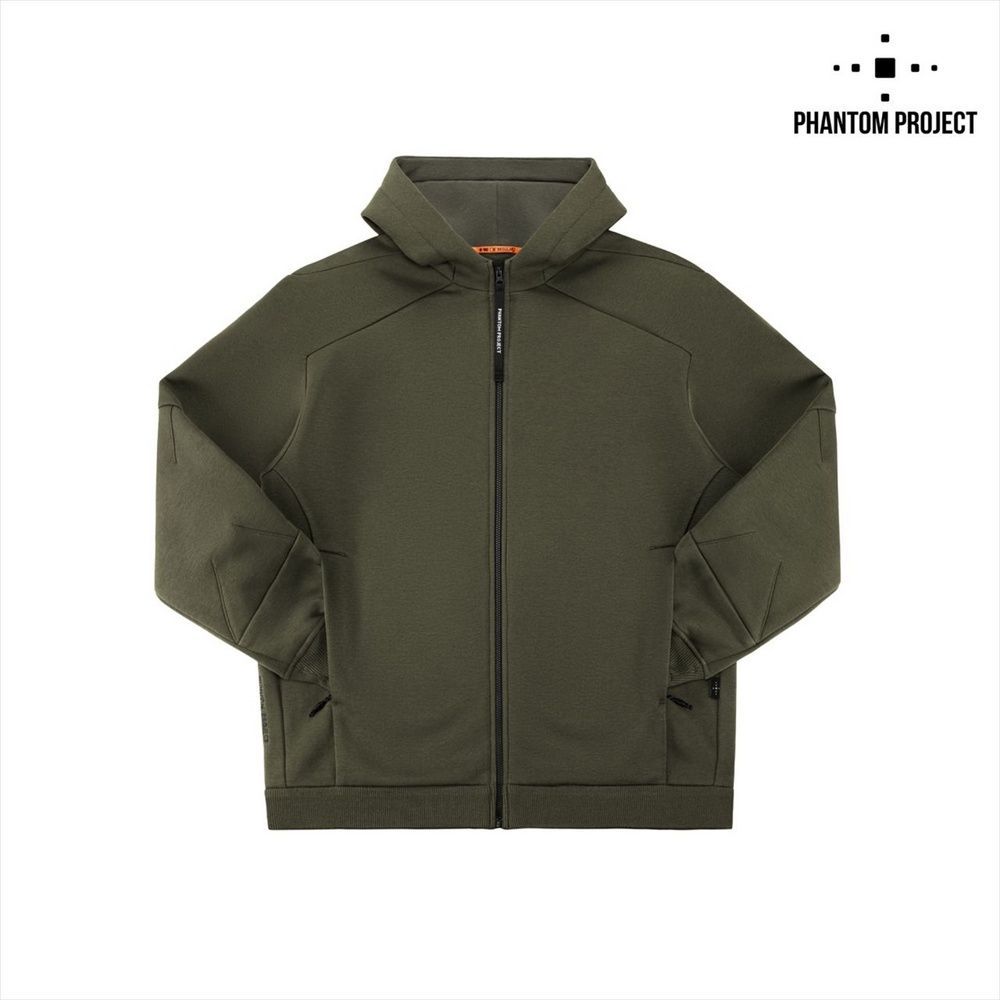 Кофта Phantom Project/M-Tac Hoodie Zipper semi-raglan PE Зелена (Ranger Green) (S) 240394 фото