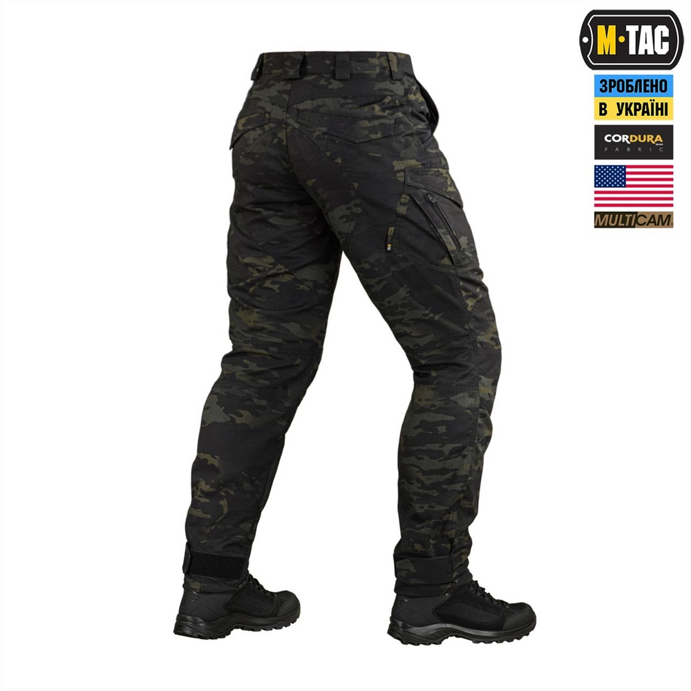 Штани M-Tac Aggressor Elite NYCO Extreme Чорні (Multicam Black) (32/32) 237078 фото