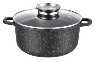 Каструля Gusto GT-2404-20 (20x8.5cм) 2.3л Чорна (Black) 156501 фото