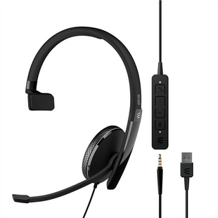 Навушники накладні EPOS ADAPT 135T ANC 3.5mm/USB Чорні (Black) 194069 фото