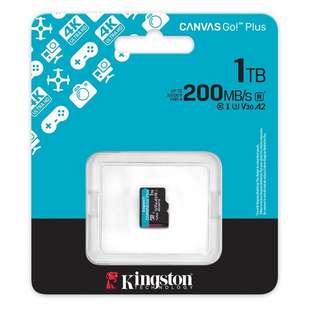 Карта пам`яті MicroSD Kingston Canvas Go Plus 1Tb UHS-I/U3 Class 10 R200/W160MB/s 145600 фото