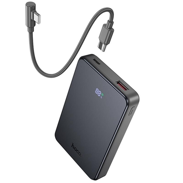 PowerBank 10000 mAh Hoco J170 Starlight 22.5W+PD20W with cable Сірий (Gray) 245921 фото