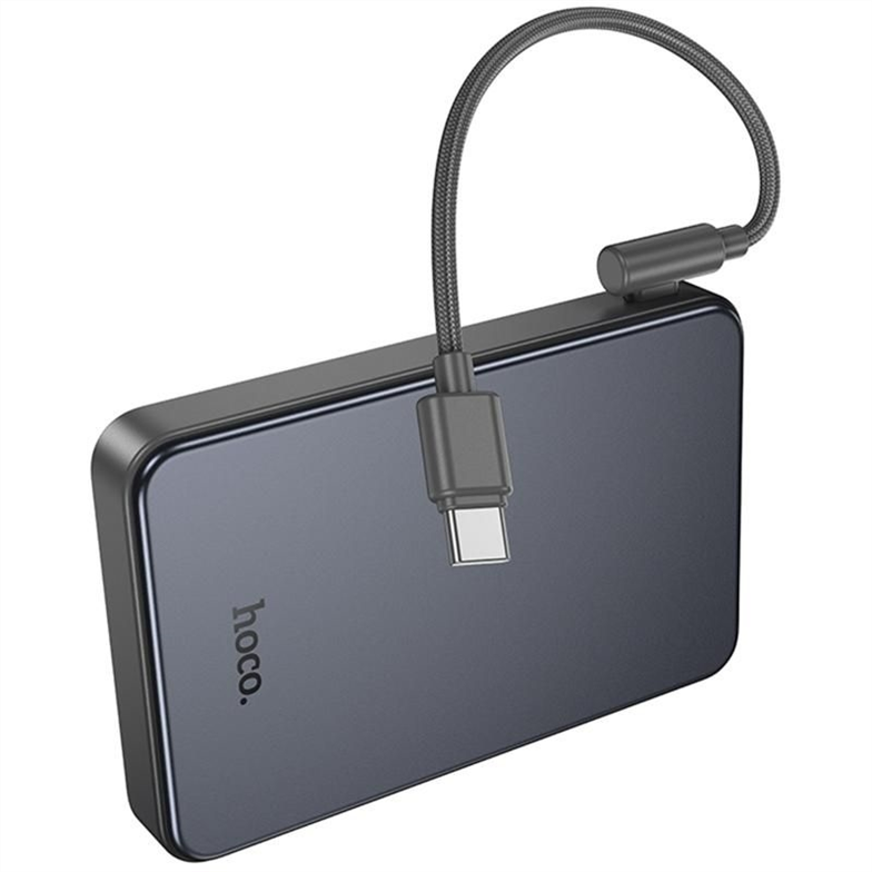 PowerBank 10000 mAh Hoco J170 Starlight 22.5W+PD20W with cable Сірий (Gray) 245921 фото