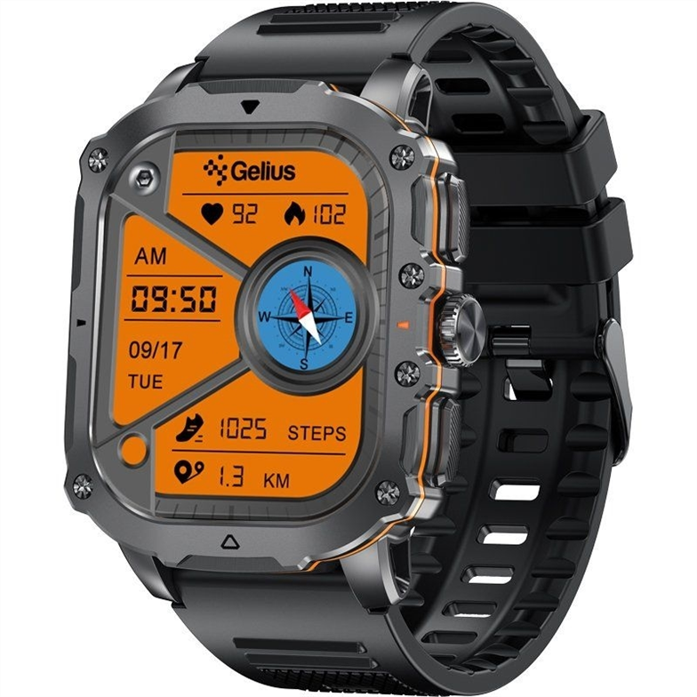 Смарт-годинник Gelius Tactical Heavy GP-SW016 Чорний (Black Chrome) 203293 фото