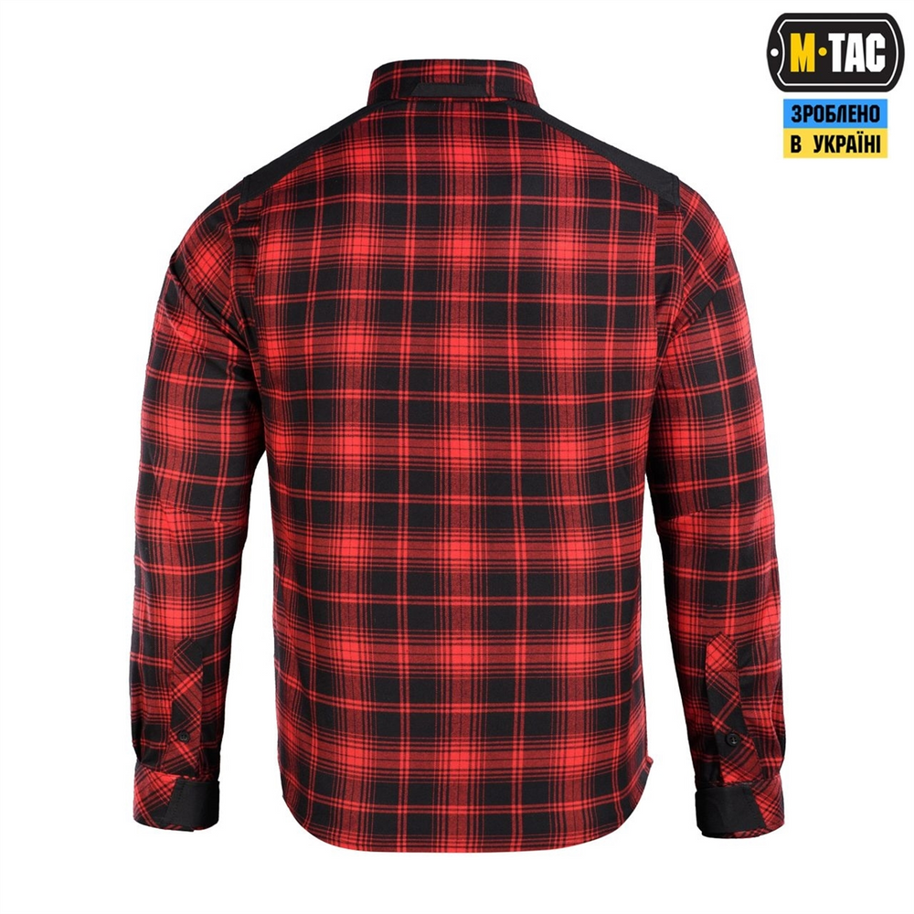 Сорочка M-Tac Redneck Shirt L/L Чорний Червоний (Black Red) 220553 фото
