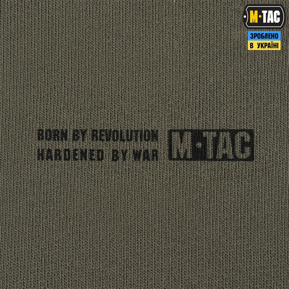 Кофта M-Tac Hoodie Born by Revolution Hard Зелена (Ranger Green) (2XL) 228510 фото