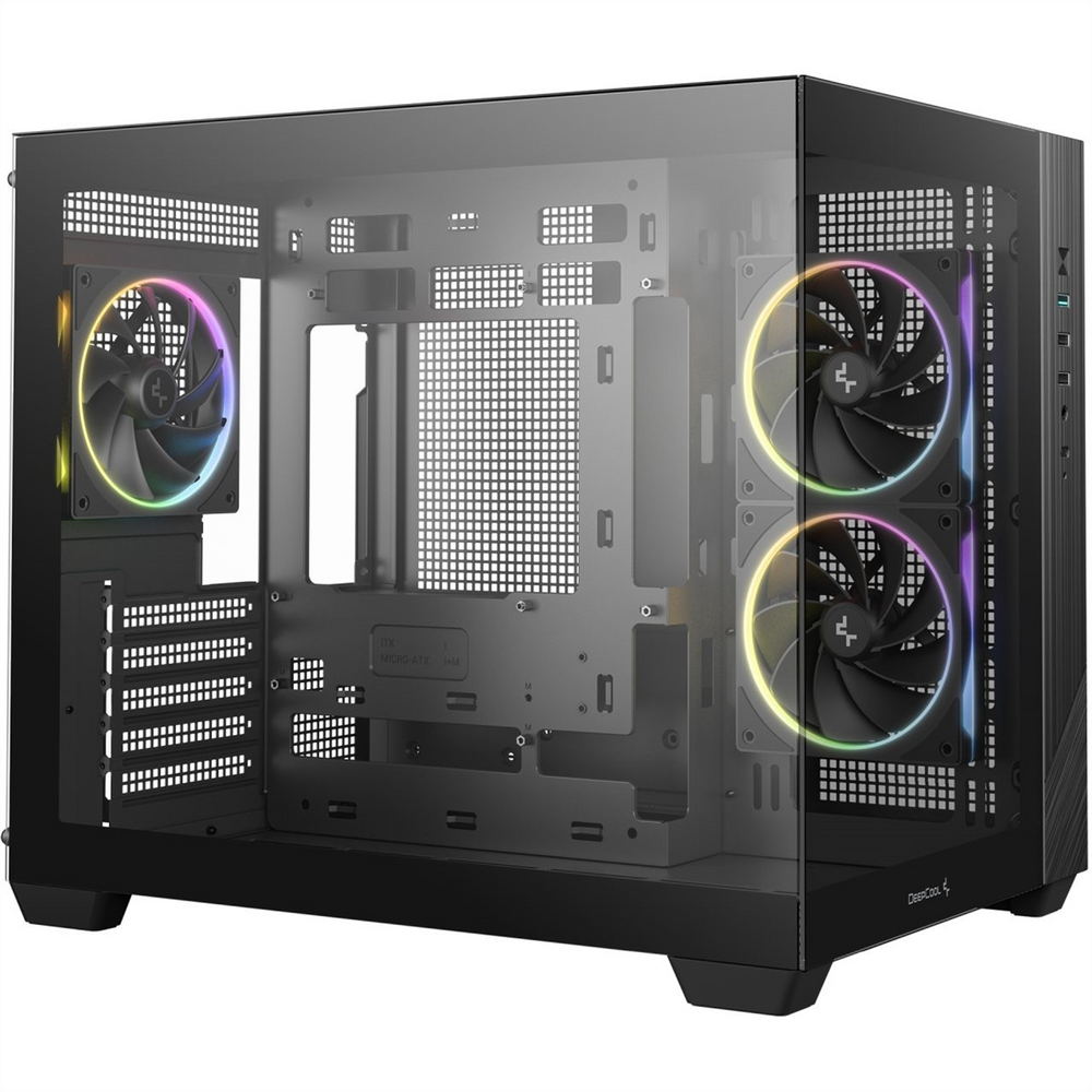 Корпус DeepCool CG330 3F Чорний (Black) 231985 фото