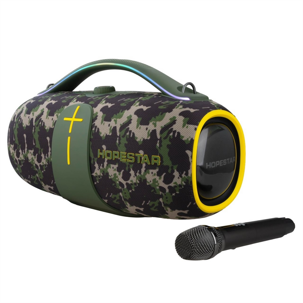 Bluetooth колонка Hopestar A65 300W/TWS/IPX6/RBG/30000mAh/65W FC/мікрофон Чорна (Black) 153845 фото