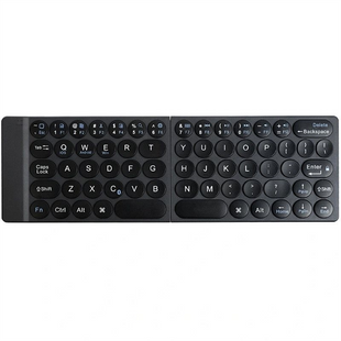 Клавіатура бездротова WIWU Fold Mini Keyboard FMK-01 Чорна (Black) 157405 фото