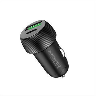 Автомобільний зарядний пристрій Promate DriveGear-20W Чорний (Black) 167148 фото