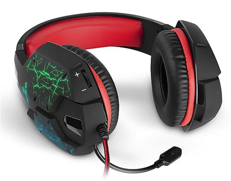 Навушники накладні REAL-EL GDX-7750 Чорні (Black Red) 195305 фото