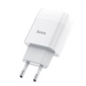 Зарядний пристрій Hoco C72A Glorious (1USB, 2.1А) (6931474713001) + кабель MicroUSB Білий (White) 165841 фото 3