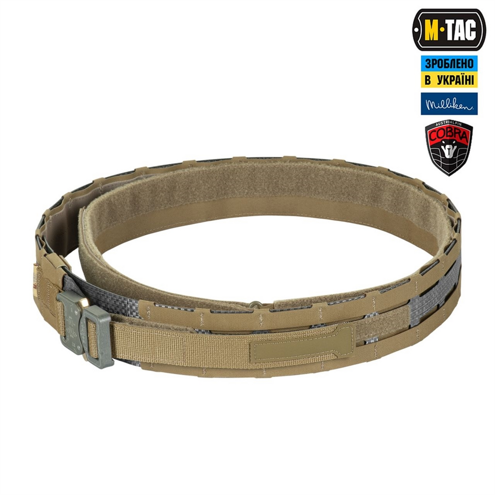 Ремінь M-Tac Tiger Belt Cobra Buckle Коричневий (Coyote) (M/L) 224325 фото