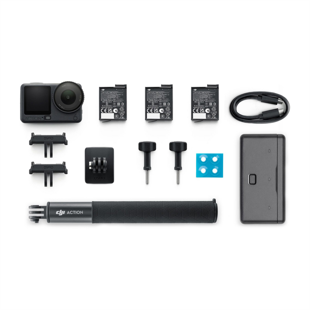 Екшн-камера DJI Osmo Action 6 Adventure Combo (CP.OS.00000506.02) Чорна (Black) 199251 фото