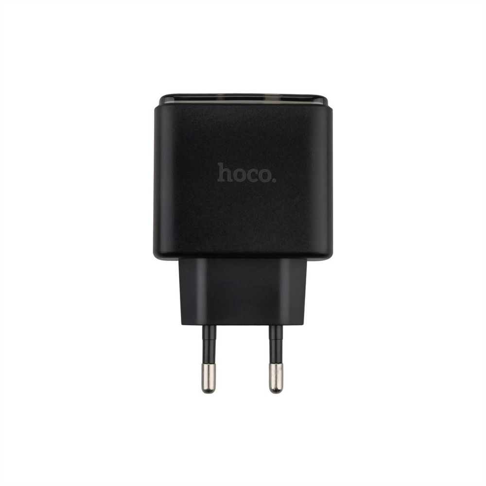 Зарядний пристрій Hoco CS42A (1USB+1USB-C) PD 30W+ кабель Type-C to Type-C Чорна (Black) 131432 фото