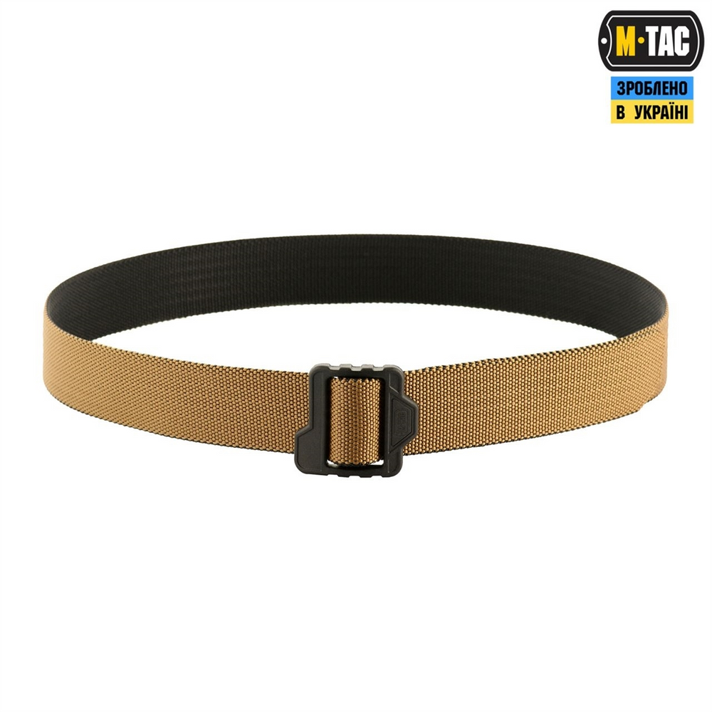Ремінь M-Tac Double Sided Lite Tactical Belt XL Коричневий Чорний (Coyote Black) 220461 фото