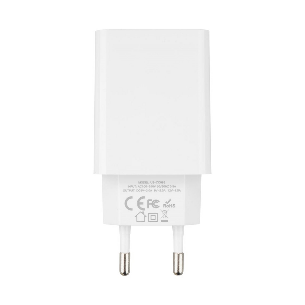 Зарядний пристрій Usams T22 (USB) QC3.0 18A Білий (White) 85029 фото