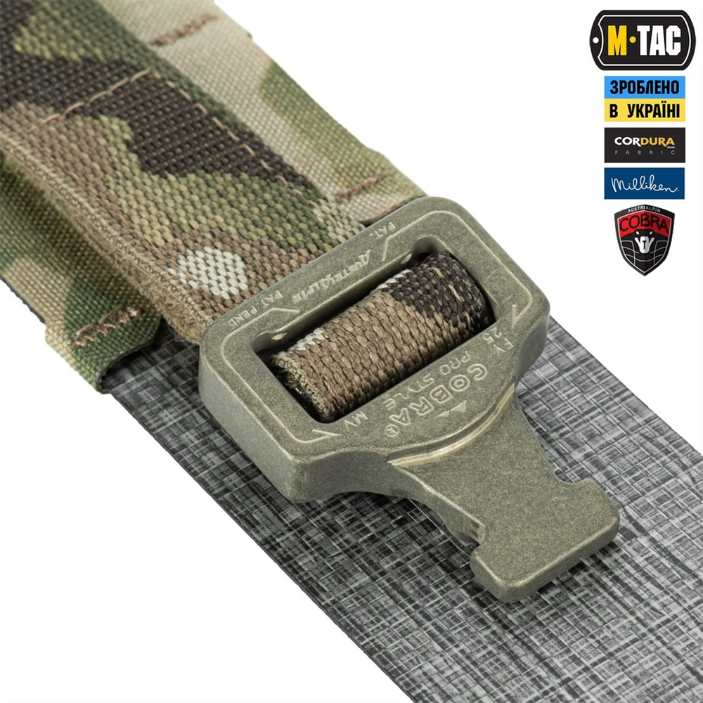 Ремінь M-Tac Tiger Belt Cobra Buckle M/L Зелений (Multicam) 220508 фото