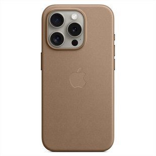Чохол накладка для iPhone 15 Pro FineWoven Case with MagSafe (MT4J3) Коричнева (Taupe) 203902 фото
