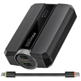PowerBank 10000 mAh Promate Neo-10Uni 30W Чорний (Black) 145485 фото