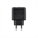 Зарядний пристрій Hoco CS42A (1USB+1USB-C) PD 30W+ кабель Type-C to Type-C Чорна (Black) 131432 фото 2