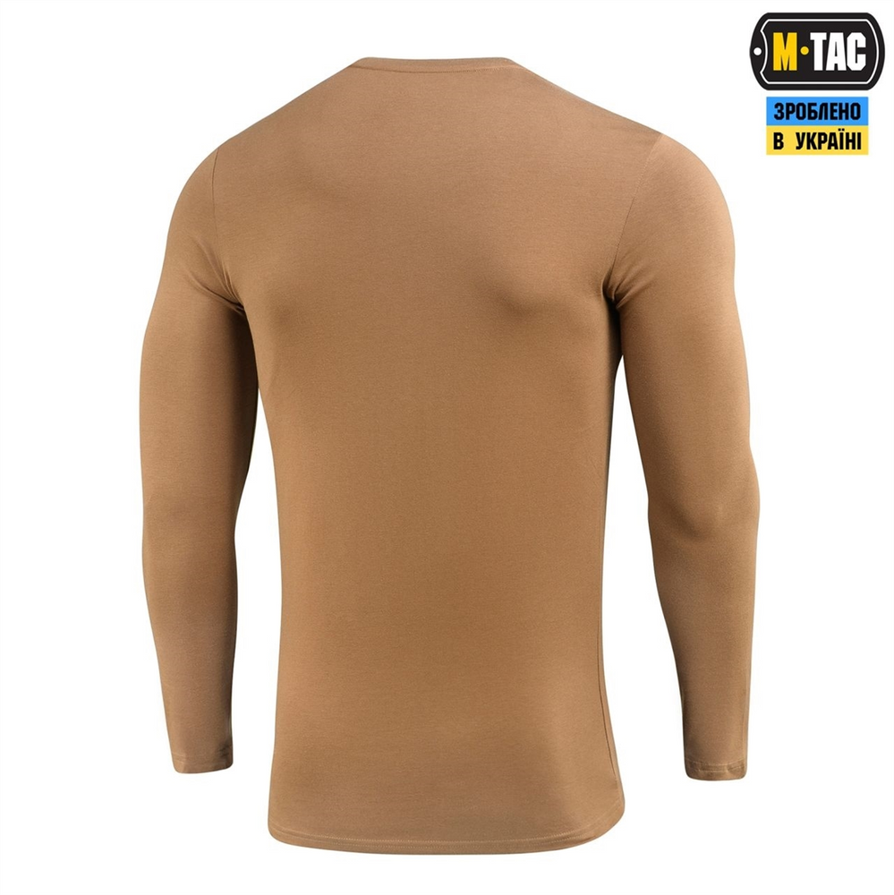 Футболка із довгим рукавом M-Tac 93/7 Коричнева (Coyote Brown) (M) 222381 фото