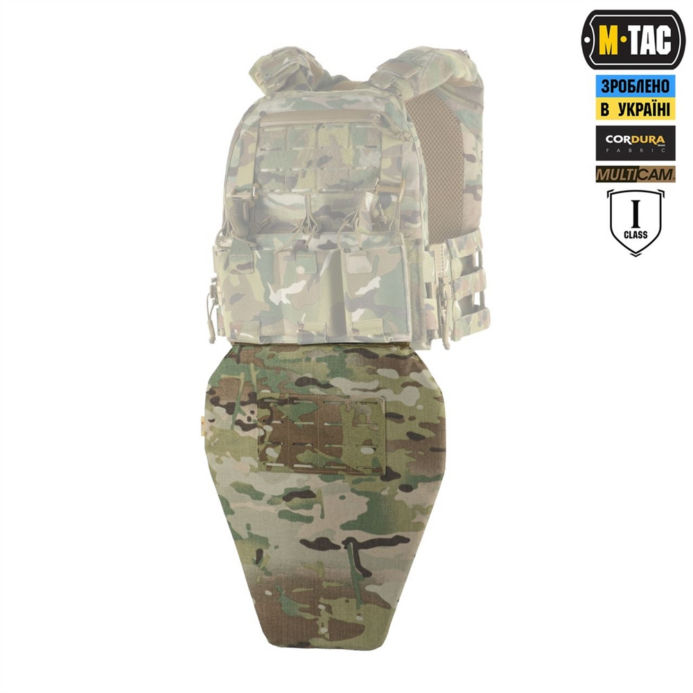 Фартух протиуламковий M-Tac з балістичним пакетом 1 клас (BRONYX) Laser Cut XL Зелений (Multicam) 225047 фото