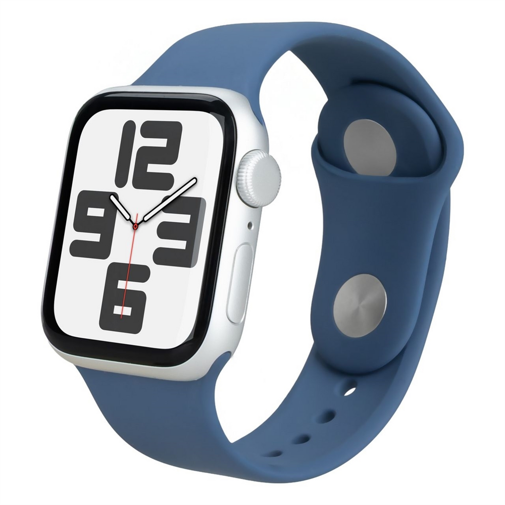 Смарт-годинник Apple Watch SE GPS 40мм Silver Aluminium Case with Denim Sport Band - S/M (MXEC3QH/A) 149859 фото