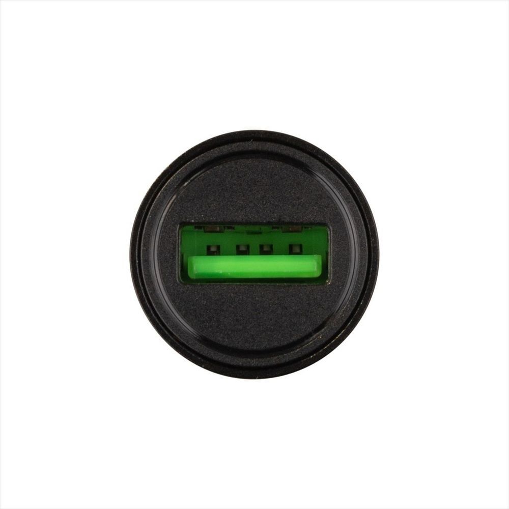 Автомобільний зарядний пристрій XO CC39 single USB QC3.0 18W 3A + кабель Micro-USB Чорний (Black) 103071 фото