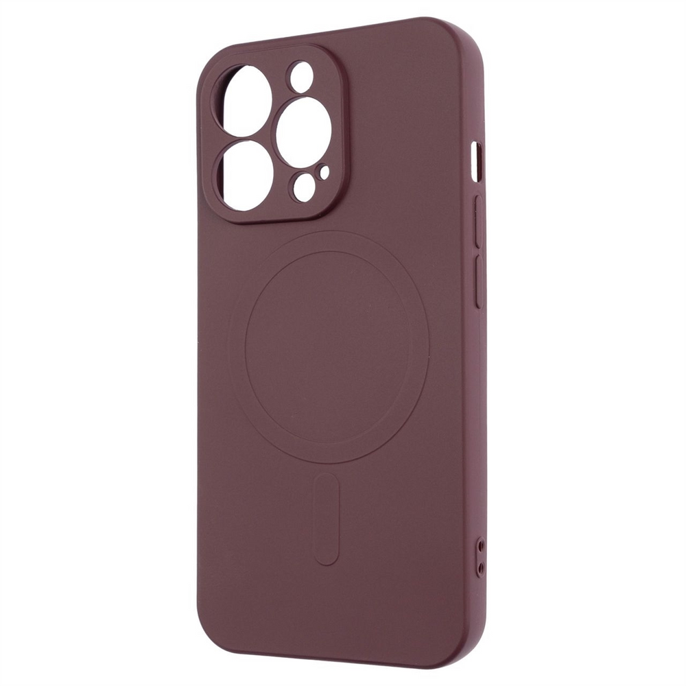 Чохол накладка для iPhone 13 Pro Monro MagSafe Червона (Burgundy) 114893 фото